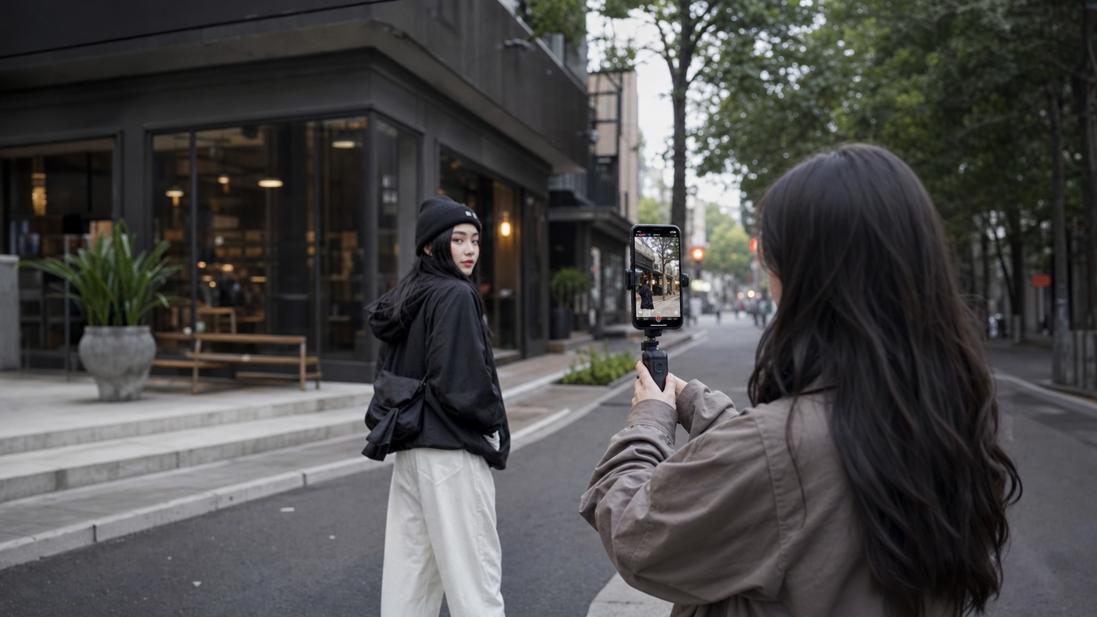 Chinese social media platforms Xiaohongshu and Douyin content feed on mobile phone